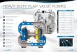 HEAVY DUTY FLAP VALVE PUMPS · HEAVY DUTY FLAP VALVE PUMPS THE SOLIDS HANDLING WORKHORSES OF THE SANDPIPER PUMP LINE HDF Pumps are recommended for abrasive slurries, suspended and
