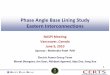 Phase Angle Base Lining Study Eastern Interconnections · 2010. 6. 9. · Bharat Bhargava, Jim Dyer, Abhijeet Agarwal, Ajay Das, Song Xue. 1 . 1 Base Lining is needed to make the
