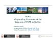 PERU Organizing Framework for Scoping of PMR activitiesconventional renewable energy, energy efficiency in the industrial, commercial and residential sectors and rural electrification