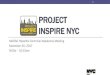 PROJECT INSPIRE NYC · Project INSPIRE NYC –Goals 1. Better care: •Increase treatment initiation •Strengthen management of behavioral health problems •Maintain high level