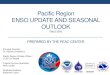 Pacific Region ENSO UPDATE AND SEASONAL OUTLOOK · • 2014, 23 TCs, 8 Super Typhoons • 2015, 27 Cyclones, including 8 Super Typhoons • (In-Fa, Melor and Onyok missing) • Tropical