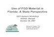 Use of FGD Material in Floridat: A State Perspective...manganese, molybdenum and selenium in SPLP tests (EPA Method 1312). – Gypsum Content ~ 5.2 % by weight (