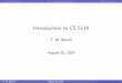 Introduction to CS 5114bioinformatics.cs.vt.edu/~murali/teaching/2018-fall-cs...In particular, assistance from the internet or anyone else is a violation of the Honor Code. Your work