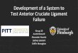 Development of a System to Test Anterior Cruciate Ligament ...ach75/ACL_presentation.pdf · Noncontact ACL injuries are very common and have far reaching consequences for athletes