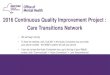2016 Continuous Quality Improvement Project : Care ...omh.ny.gov/omhweb/.../ctn-project-training-webinar...2. Clinical Quality Measures: • National measures of clinical care processes
