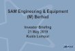 SAM Engineering & Equipment (M) Berhad · 23 Healthy order backlog for Airbus and Boeing 2018 Deliveries 806 2018 Deliveries 800 7,357 5,893 (9.2 years) (7.3 years) A220 471 A320