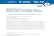 global mental health - Cambridge University Press · health needs are at high risk for non-detection in regions where there is low mental health literacy and where health system access