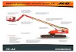 660SJC Telescopic Crawler Boom Lift€¦ · 660SJC Telescopic Crawler Boom Lift 131 JLG Straight boom function provides increased outreach and allows fast operation from ground to