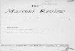 The Marconi Review · 2019. 9. 24. · APR 121'157 The ip k y Marconi Review No. 124 1st QUARTER 1957 Vol. XX CONTENTS: Foreword-Television Recording- A 16 mm. Television Recording