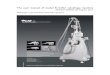 The user manual of model B-015A velashape machine - GLM Beauty€¦ · B-015A velashape machine has combined with the RF, vacuum, outer automatic roller, infrared light, green light