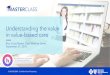 Understanding the value in value-based care · Understanding the value in value-based care Blue Cross Master Class Webinar Series September 27, 2018 ... • National scale and local