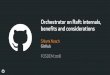 Orchestrator on Ra : internals, beneﬁts and considerations · Joining ra! cluster o2 recovers from raft snapshot, acquires raft log from an active node, rejoins the ... • Eventual