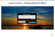 Login Screen Listings/Special Offers · Manage Profile -My Benefits After you click the Profile icon and then My Benefits, you will be presented summary reports based on the ureau’s
