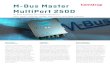 M-Bus Master MultiPort 250D - Kamstrup Master... · The M-Bus Master is designed for connection of up to 250 meters with cable length up to 2800 m. In installations with up to e.g