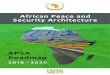 African Peace and Security Architecture. APSA Roadmap 2016 – … · 1st edition, December 2015 African Union Commission . P.O. Box 3243 Roosevelt Street Addis Ababa, Ethiopia Tel
