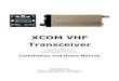XCOM VHF Transceiver · The XCOM VHF Transceiver is the second of several innovative avionics products to be released by XCOM Avionics. Based on the features of the very successful
