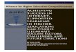 Achieving Success in Internet- Supported Learning in ... success... · Taking higher education to the next level . . . . The Alliance for Higher Education Competitiveness (A-HEC)