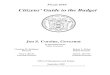 Citizens’ Guide to the Budget - New Jersey · The Fiscal 2010 Citizens’ Guide to the Budget: A Summary of the Appropriations Act New Jersey joins its sister states in confronting