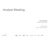 Analyst Meeting - Despec...2012/04/04  · This presentation contains information and analysis on financial statements as well as forward-looking statements that reflect the Company