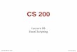 06 ExcelScripting - student.cs.uwaterloo.cacs200/... · (add your own to remind yourself later of things you ﬁgure out) This example illustrates speeding spreadsheet development