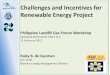 Challenges and Incentives for Renewable Energy Project · 2014. 9. 25. · •National Renewable Energy Outlook (2011-2030) •RE Policy Framework •Incentives for RE Project •Challenges