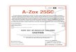 GROUP 11 FUNGICIDE A-Zox 25SC · See label booklet for complete Precautionary Statements, Directions For Use, and Storage and Disposal. EPA Reg. No. 83529-64 EPA Est. No. 05905-GA-001