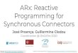 ARx: Reactive Programming for Synchronous Connectors · Meuter. A survey on reactive programming. ACM Comput. Surv., 2013. Reactive variables Triggered if b is updated Triggered if
