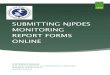 SUBMITTING NJPDES MONITORING REPORT FORMS ONLINE · The New Jersey Department of Environmental Protection has developed a modernized online systemthat provides NJPDES permit holders