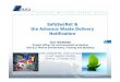 SafeSeaNet& the Advance Waste Delivery Notification. emsa... · Directive -Point 4: Notification of waste and residues • Art. 6 of Directive 2000/59/EC on port reception facilities