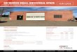 SW DENVER SMALL INDUSTRIAL SPACE FOR LEASE · The information above was obtained from sources we deem reliable; however, no warranty or representation, expressed or implied, is made