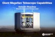 Giant Magellan Telescope Capabilities · 2017. 1. 12. · M1 – 7 x 8.4 m segments ... NASA SBAG 16th Mtg. - 12 Jan. 2017 GMT SAC White Paper on Operations “...Scheduling of observing