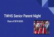 TWHS Senior Parent Night · 2020. 5. 15. · Financial Aid Campaign Completing the FAFSA or the Dream Act is essential for receiving financial aid. Financial Aid Available online