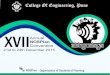 XVIIConvention - College of Engineering, Pune · 2019. 5. 17. · About COEP Founded in 1854 as a training school for Public Works Department members, COEP has always been a landmark