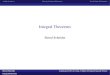 Integral Theorems · 2010. 9. 15. · logo1 AntiderivativesCauchy-Goursat TheoremTwo Kinds of Domains Introduction 1.Much of the strength of complex analysis derives from the fact