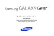 SM-V700 Samsung Galaxy Gear User Manual - B&H Photo · The Bluetooth® word mark, figure mark (stylized “B Design”), and combination mark (Bluetooth word mark and “B Design”)