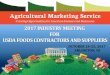 2017 INDUSTRY MEETING FOR USDA FOODS CONTRACTORS …€¦ · 2017 INDUSTRY MEETING FOR USDA FOODS CONTRACTORS AND SUPPLIERS OCTOBER 24-25, 2017 ARLINGTON, VA . Business Management