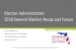 Election Administration 2018 General Election Recap and Future · Presidential Election Years Gubernatorial Election Years 67.4 49.5 70.1 55.3 74.2 46.8 75.2 48.7 71.5 50.5 62.65