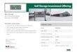 Wooster, OH 44691 - Argus Self Storage Advisors · Self Storage Investment Offering &J Storage 5111 leveland Road Wooster, OH 44691 PROPERTY HIGHLIGHTS • Located in the northern
