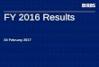 FY 2016 Results - investors.rbs.com/media/Files/R/RBS... · The targets, expectations and trends discussed in this presentation represent management’s current expectations and are