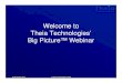 Theia Big Picture Webinar 101122.ppt Big Picture... · 2010. 11. 22. · Theia TechnologiesTheia Technologies • High quality opticsHigh quality optics • Added variety – Wid