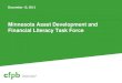 Minnesota Asset Development and Financial …promote best practices in K-12 financial education • Increase outreach and federal coordination: Build relationships with all stakeholders