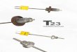 THERMOCOUPLES - Temprel · (Prefix T23 Changes to D23 for Dual Element) T23 THERMOCOUPLES 8 #3A Specify Probe Length Inches 3A. Created Date: 2/5/2019 8:11:58 AM 