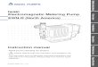 Safety instructions Iwaki Electromagnetic Metering Pump EWN-R …€¦ · La pompe est fournie avec un conducteur pour mise à la terre et une prise courant. Aﬁn de réduire le