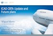 ICAO CBTA Update and Future plans · ICAO CBTA Update and Future plans International Flight Crew Training Conference Royal Aeronautical Society, London, UK 18-19 September 2018. 