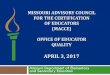 APRIL 3, 2017 - dese.mo.gov · APRIL 3, 2017 Missouri Department of Elementary and Secondary Education . Today’s Topics