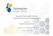 Tasmanian Audit Office - Report of the Auditor …...Audit Summary 2017-18 Presentation to Members of Parliament 29 November 2018 1 Report Contents •2018 Audit Cycle •Submission