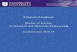 Program Handbook Master of Science in Chemical …...Dr. Athanasios Papathanasiou Head of the Department of Chemical and Materials Engineering 3 4 Contents ... MCHME 601, Master Thesis