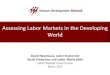 Assessing Labor Markets in the Developing World · Implications for labor market assessment . ... • Issues: –Estimates based only on GDP ... - Government dissatisfaction rising