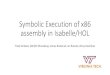 Symbolic Execution of x86 assembly in Isabelle/HOLjrh13/spisa19/slides_01.pdf · 2019. 9. 18. · 3ea4: mov QWORD PTR [rsp+0x118],rax 3eac: xor eax,eax 3eae: lea rsi,[rsp+0x8] 3eb3:
