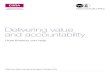 Delivering value and accountability · Delivering value and accountability Part One 7 The government’s Financial Management Review In June 2013, the Chancellor and the Chief Secretary
